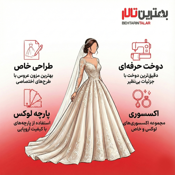 10 تا از بهترین مزون عروس در ایران را بشناسید!