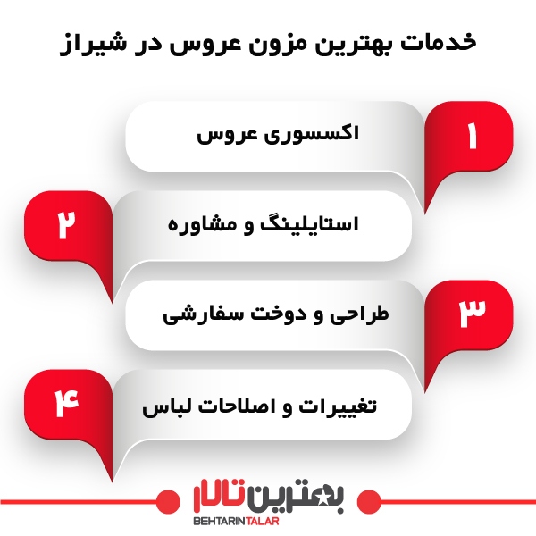 هزینه لباس در بهترین مزون عروس در شیراز
