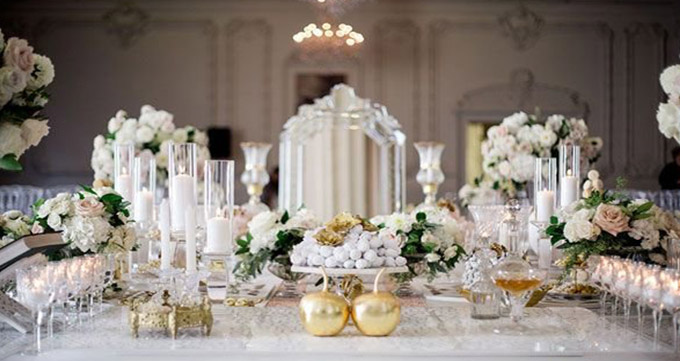 اهمیت نورپردازی در چیدمان سفره عقد