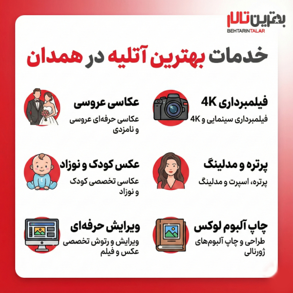 10 تا از بهترین آتلیه در همدان را بشناسید!